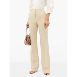 NWT Max Mara Geremia Linen Blend Cigarette Pants 8